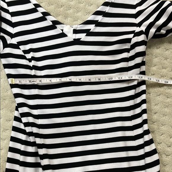 Banana Republic Black and White Striped Dress, Size 4 - Picture 7 of 7